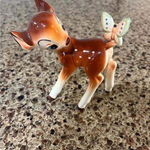 Vintage Walt Disney Productions Bambi Porcelain Figure Japan - Picture 1 of 5